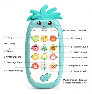 Telefono Juguete Musical Bebes Educativo Didactico