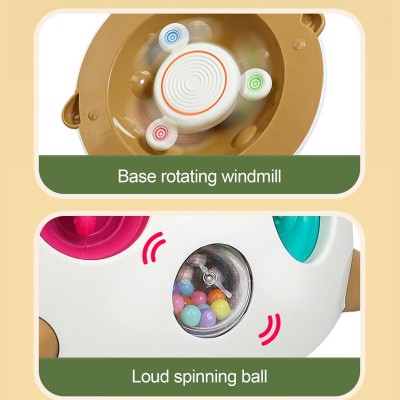 Juguete Didáctico Sensorial Erizo Bebé 4 En 1 Estimulación