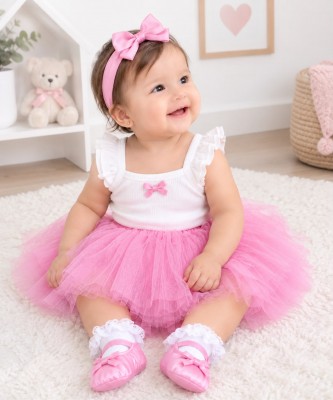Set Tutu Zapatos Cintillo Bebé Niña